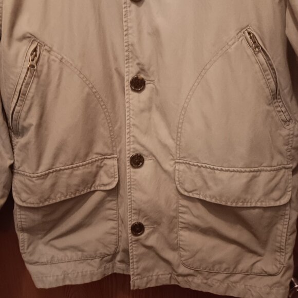 Eddie Bauer Men's Olive Green Canvas Barn Coat Chore Field Jacket Size Large - Picture 4 of 11